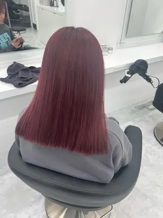 ミディアム カラー 💖似合わせカラー ブリーチ💖レイヤーのヘアスタイル