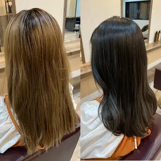 ロング カラー 工藤 梨花のヘアスタイル