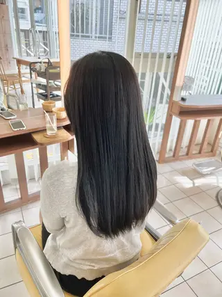 ロング カラー 【髪質改善/縮毛矯正 /カラー】ホサカのヘアスタイル