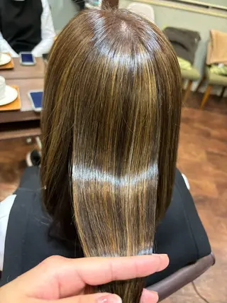 ミディアム yamaguchi kのヘアスタイル