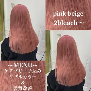 ロング カラー 色落ち綺麗🩰ハイ トーン🎀RINKAのヘアスタイル