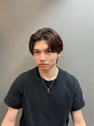 セミロング パーマ 飛田 優のヘアスタイル