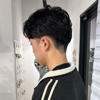 ショート パーマ メンズ 船橋カットパーマ mikuのヘアスタイル