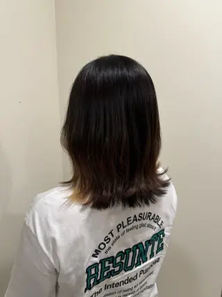 ミディアム 坂 瑞希のヘアスタイル