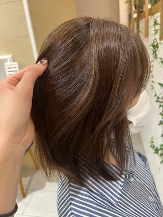 カラー ブリーチなしカラー 🥣髪質改善/はなえのヘアスタイル