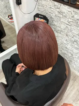 ショート カラー メテオ ／ヘアカラー 西川菜実のヘアスタイル
