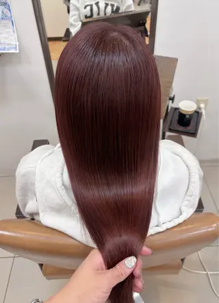 セミロング カラー 頭皮×髪質改善 透明感カラー💎中村のヘアスタイル