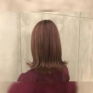 ミディアム カラー ショート/脱白髪染め ☆宇﨑悠実のヘアスタイル