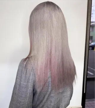ミディアム カラー ブリーチカラー🫧 森　凪沙のヘアスタイル