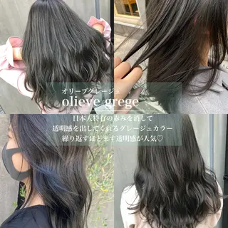 カラー 赤み消し韓国ヘア レイヤー縮毛🤍渡邉のヘアスタイル
