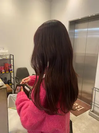 ロング カラー やました もえかのヘアスタイル