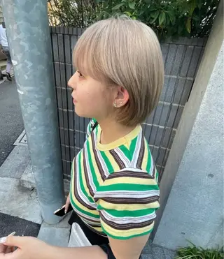 ショート カラー 🌈メンズパーマ🌈 メンズカットアリサのヘアスタイル