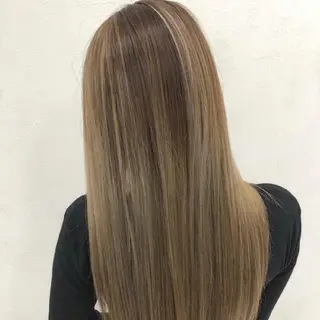 カラー ロング 縮毛矯正/ワンカラー モデル募集🫧田村のヘアスタイル