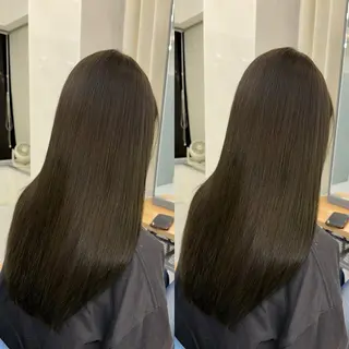 ロング カラー 髪質改善🩵縮毛矯正 代々木/木下のヘアスタイル