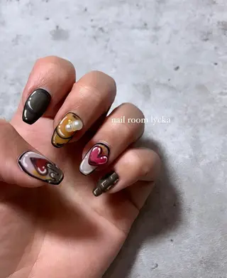 ネイル ネイルルームリッカ 𝐦𝐚𝐲𝐮のネイルデザイン