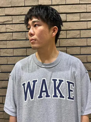 ショート メンズ メンズ専門ブリー チカラー⚡️リュウジのヘアスタイル