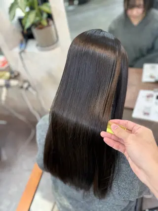 ロング 若命燿史／レイヤー 縮毛矯正/髪質改善のヘアスタイル