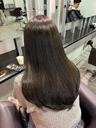 ロング カラー ベージュ透明感カラー 💟AYUMI💟のヘアスタイル