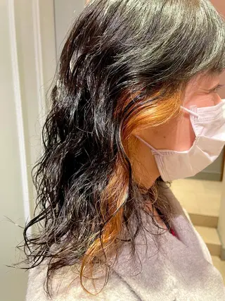 ミディアム カットモデル ヨネダのヘアスタイル