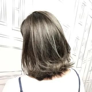 ミディアム レイヤー⭐️カラー ⭐️平川雅史のヘアスタイル
