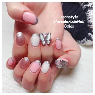 ミディアム ネイル 🐾enen style 🐾のネイルデザイン