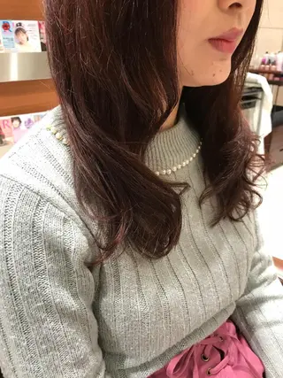 ロング パーマ ヘアアレンジ テラモト カズヨシのヘアスタイル