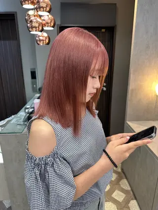 セミロング カラー AYAKASA 暖色カラー/レイヤーのヘアスタイル