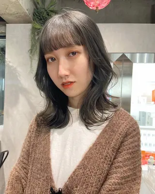 ミディアム カラー ヘアセット🎀パーマ Tsubasaのヘアスタイル