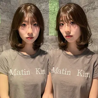ミディアム カラー mai / linoah˚✧のヘアスタイル