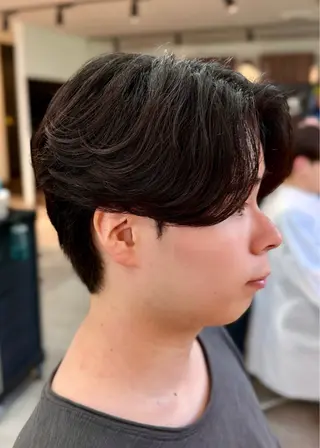 ショート パーマ メンズ 石田 翔琉のヘアスタイル