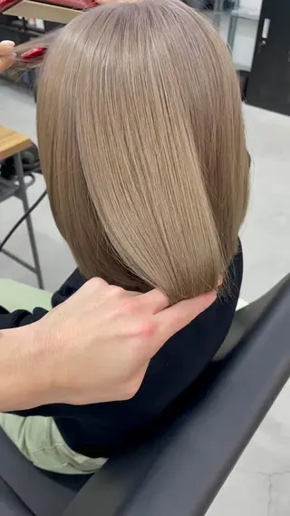 パーマ ロング カラー ヘアアレンジ ネイル マツエク・マツパ アイブロウ カラー特化サロン大阪 ルービック江坂/新城のヘアスタイル