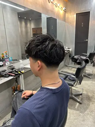 ショート メンズ 【明大前フェード/ メンズパーマ/岳】のヘアスタイル