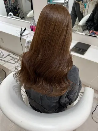ロング カラー NANO/ ブリーチ×レイヤーのヘアスタイル