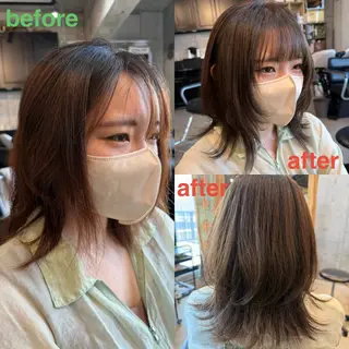 ミディアム カラー ヘアアレンジ 🍀Ryosuke 🍀のヘアスタイル