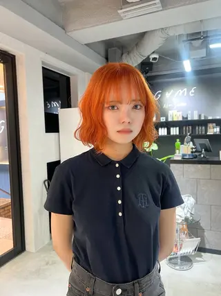 ショート カラー 🎀ピンクベージュ/ 梅田/茶屋町🎀のヘアスタイル