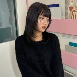 ミディアム カラー メイ ☪️のヘアスタイル