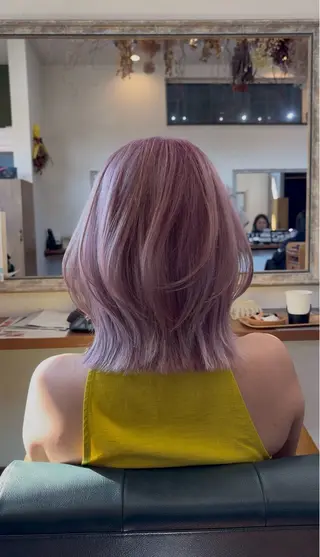 ミディアム 内山 優のヘアスタイル