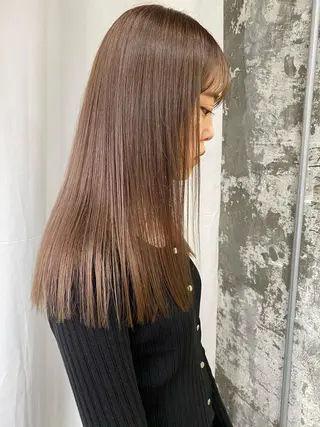 セミロング カラー Pia ツボイ ケイタのヘアスタイル