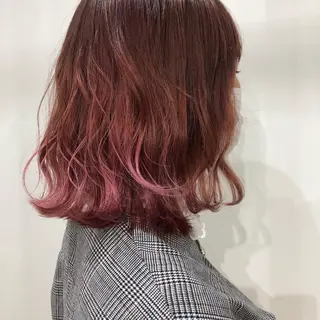 カラー white.梅田 デザインカラー🦄のヘアスタイル