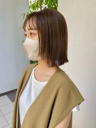 ミディアム カラー ✨髪質改善/透明感 カラー🪽わかなのヘアスタイル