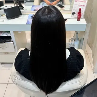ロング 【Ash池袋】🩵 艶カラー&縮毛/夷吹のヘアスタイル