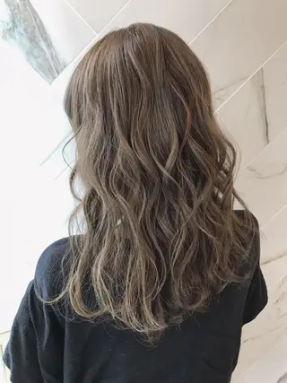 セミロング カラー 上條 航平のヘアスタイル