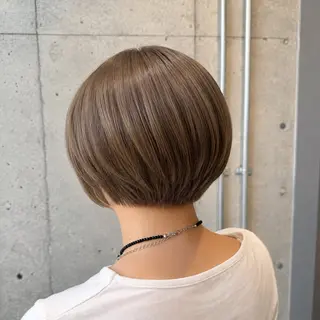 ミディアム カラー ヘアアレンジ 🍀透明感カラー×垢 抜けボブ リクト💥のヘアスタイル