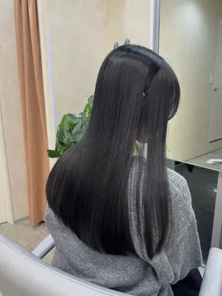 ロング カラー 髪質改善 赤み消しカラー山本のヘアスタイル