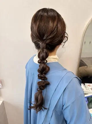 ロング ヘアアレンジ オタク美容師☃️🩵 ヘアアレンジ/暗髪のヘアスタイル