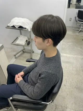 メンズ 縮毛矯正🫧透明感 カラー メンズカットのヘアスタイル