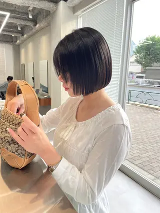 ショート 360°キレイなボブ /ミヤノのヘアスタイル