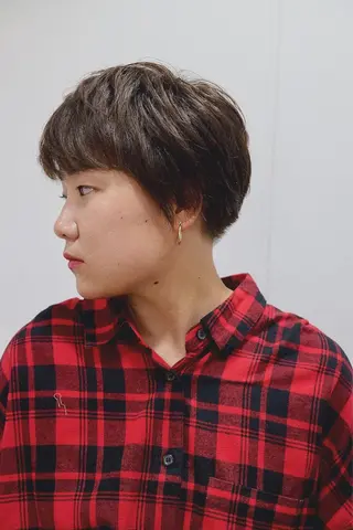ショート カラー メンズスタイル ly本厚木のヘアスタイル