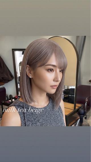ミディアム カラー 💜ハイトーン💛 マジカルかいちゃんのヘアスタイル