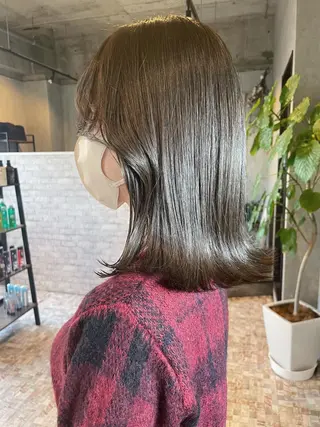 ミディアム カラー risako🇰🇷 韓国ヘア/レイヤーのヘアスタイル